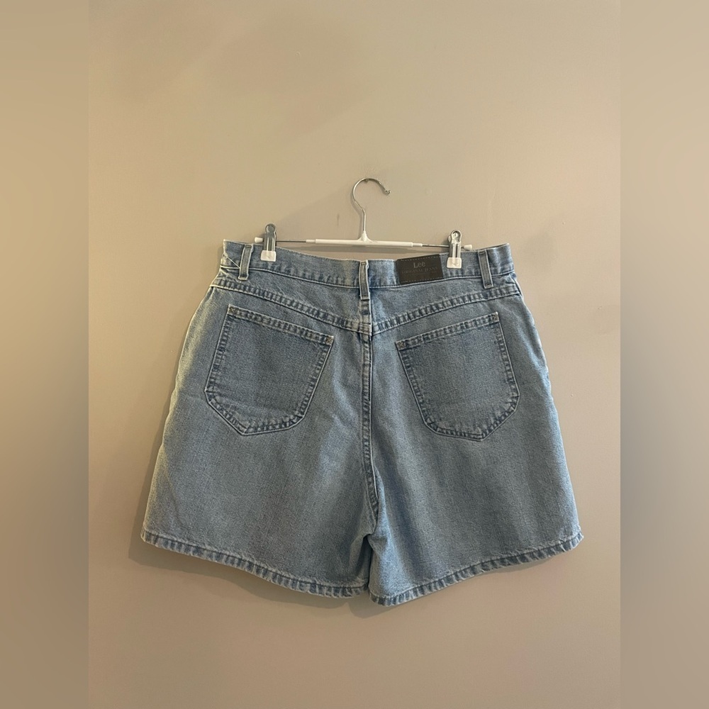 Lee Original Medium Wash Jean Denim Shorts - Picture 3 of 5